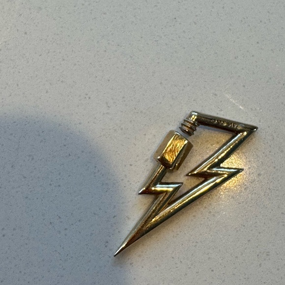 Gold Lightning Bolt Lock - Picture 3 of 6
